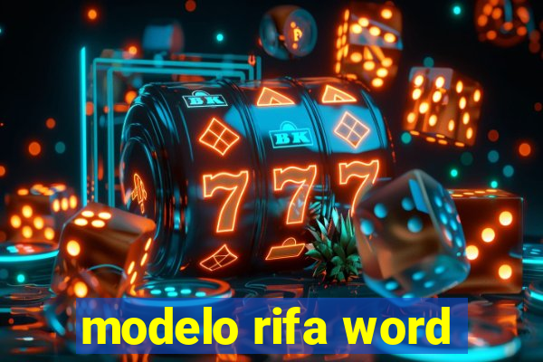 modelo rifa word